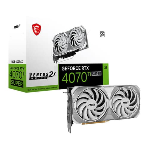 MSI RTX 4070 Ti Super Ventus 2X White OC 16GB Graphics Card